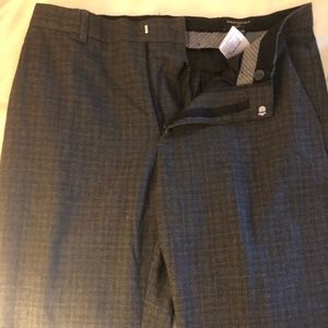 Banana Republic Gray Plaid Dress Pants